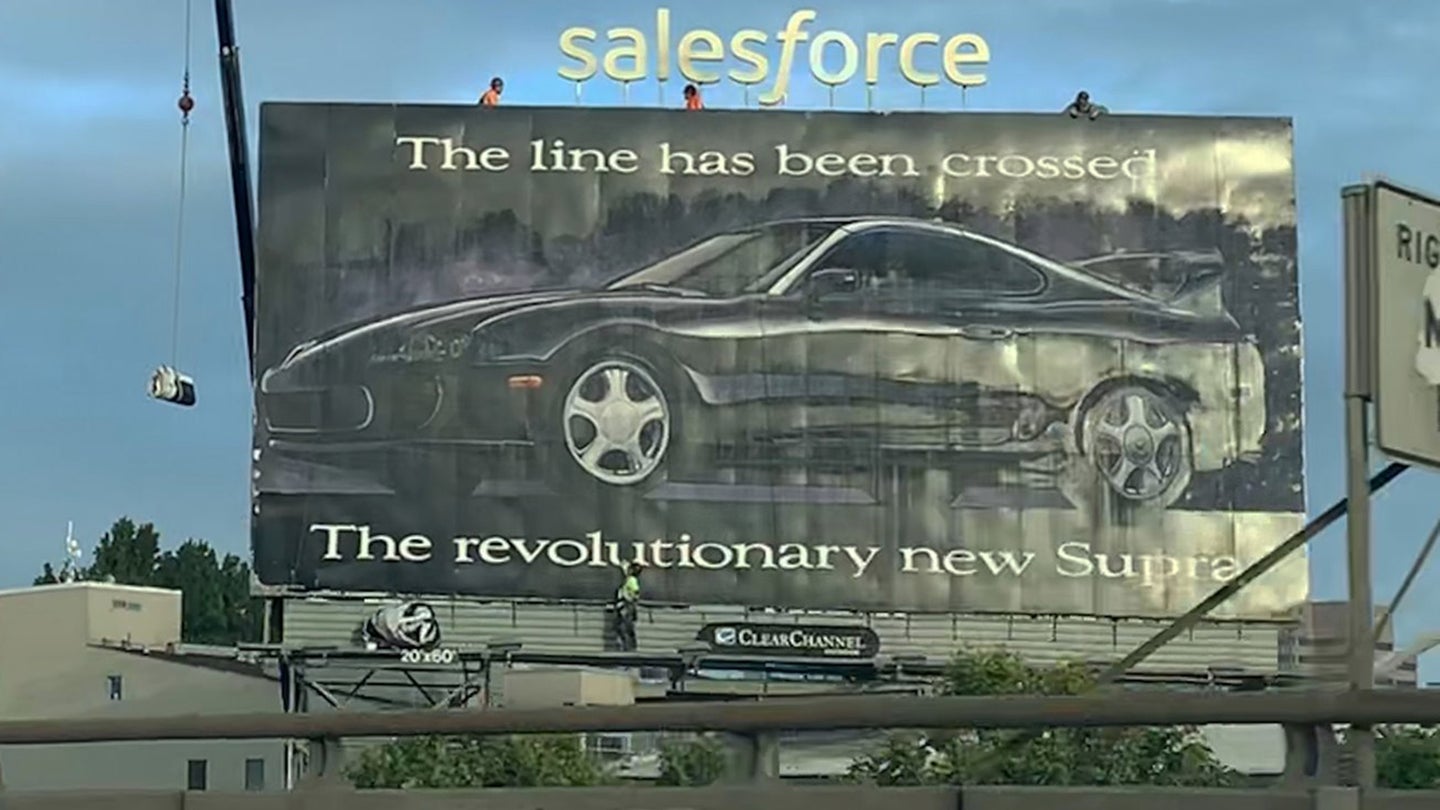 Here’s Why This 1993 Toyota Supra Billboard Has Been Preserved in San Francisco for Decades