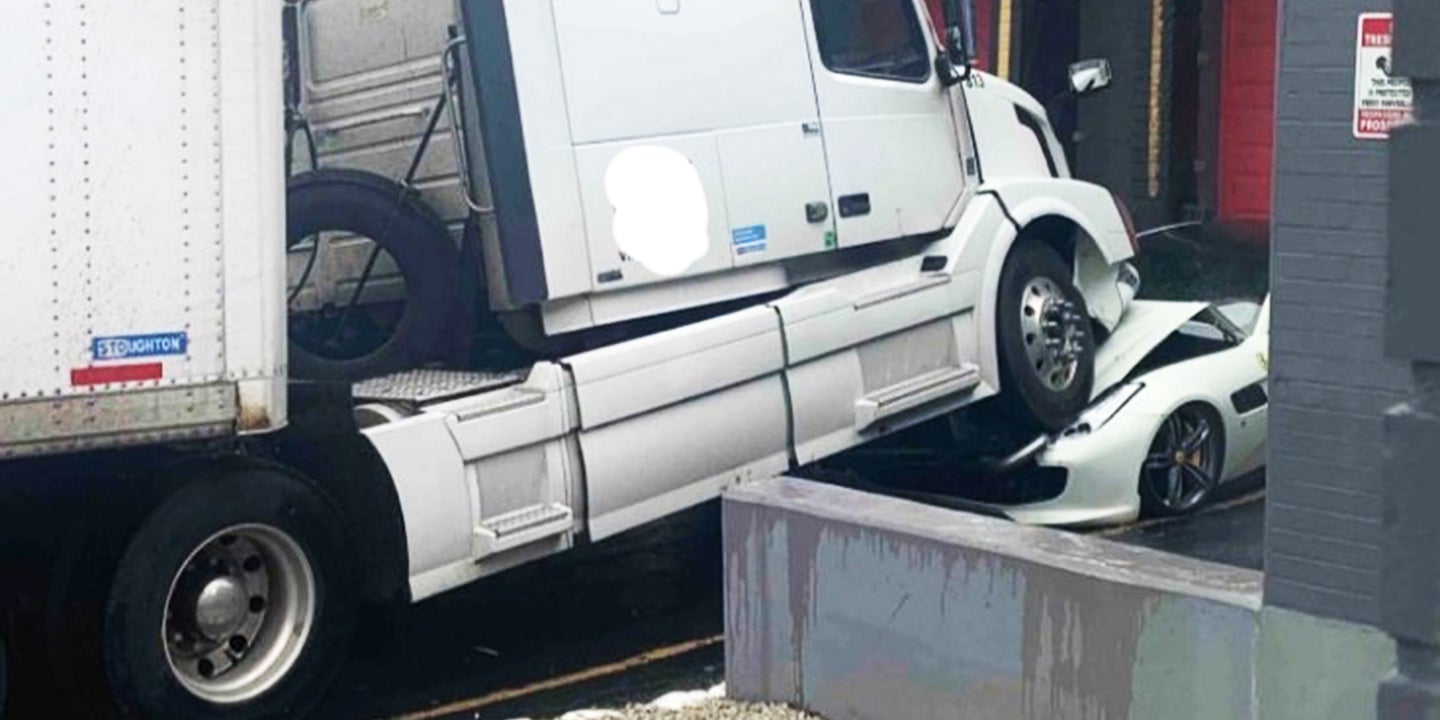 The Real Story of a Trucker Crushing His Boss’ Ferrari Is Messier Than You Think