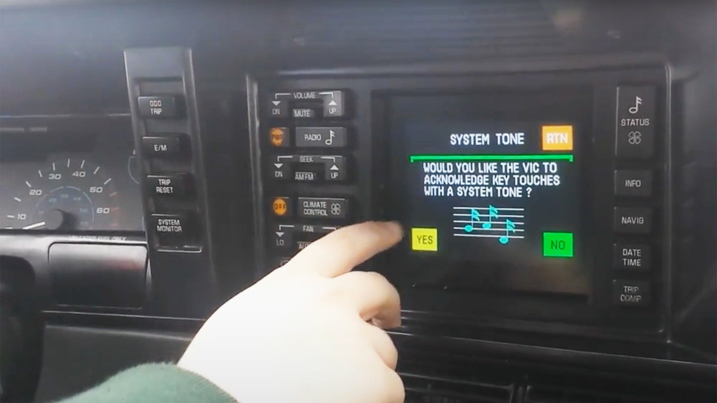 The Working CRT Touchscreen in This $4200 1990 Oldsmobile Trofeo Is Worth That Price Alone