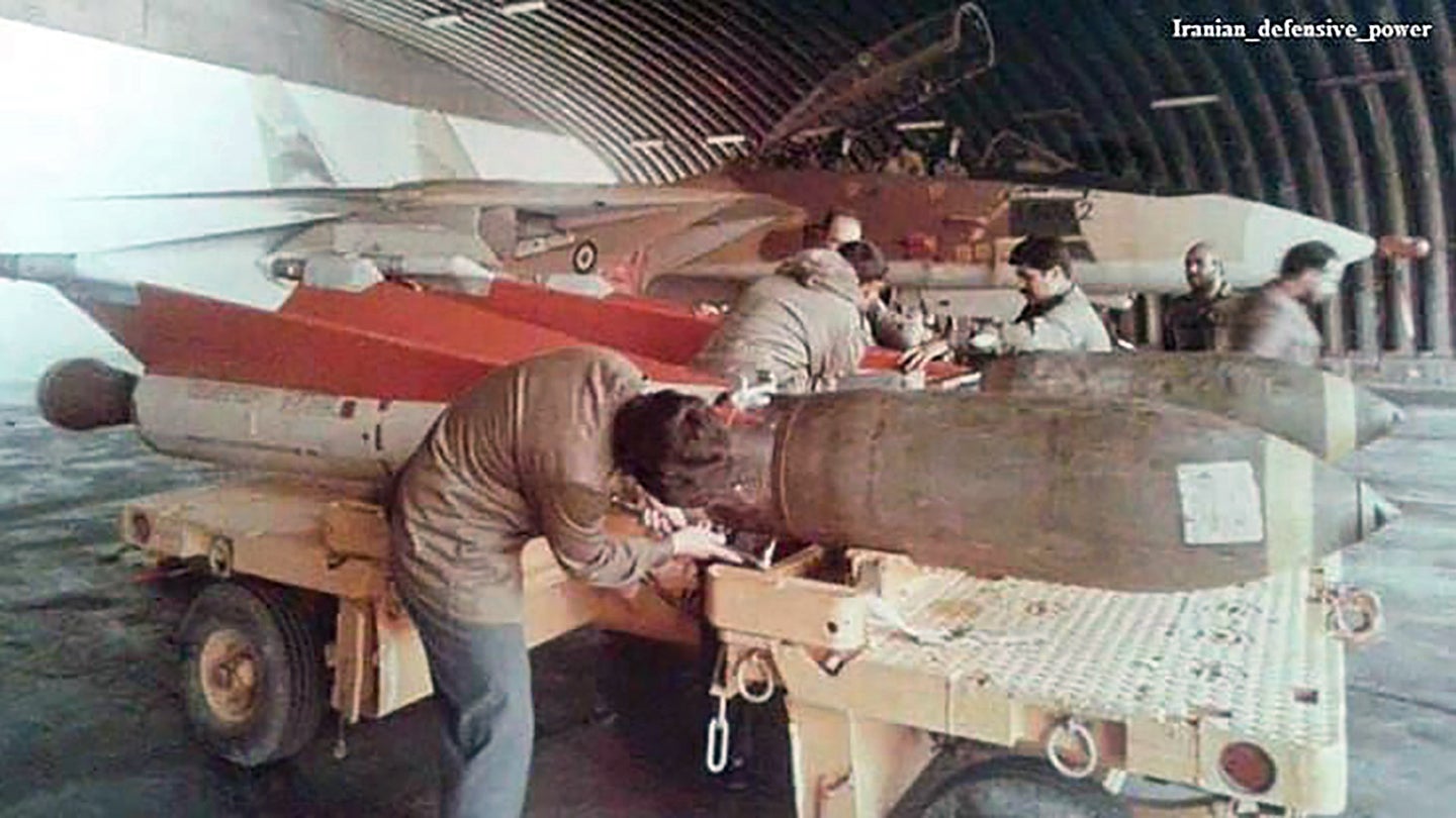 Iran Equipped Its F-14s With Modified Hawk SAMs That Had Bombs Attached To Their Noses