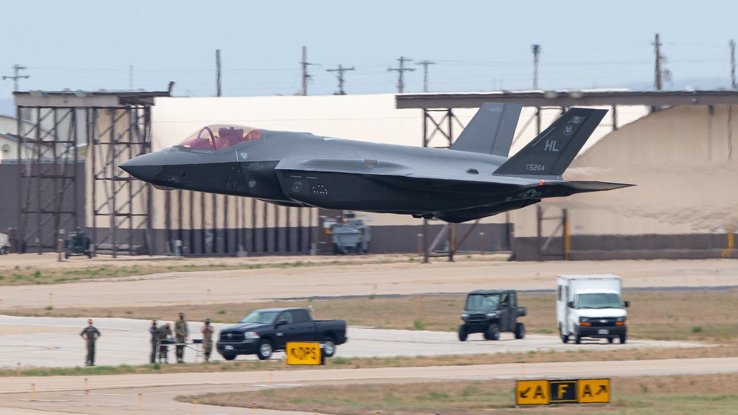 F-35’s Gear Collapses After Landing At Hill Air Force Base