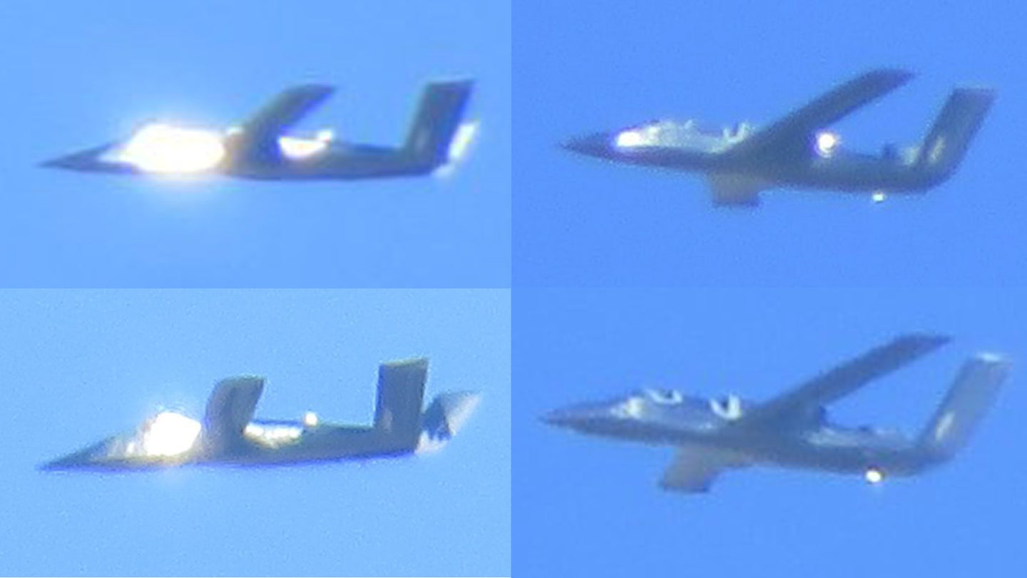 Stealthy ‘Son Of Ares’ Jet Seen Covered In Mirrors During Mysterious Test Flights