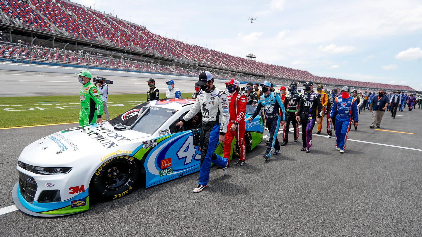 ‘Enraged’ NASCAR Drivers, Crews Walk with Bubba Wallace After Noose Incident (UPDATE)
