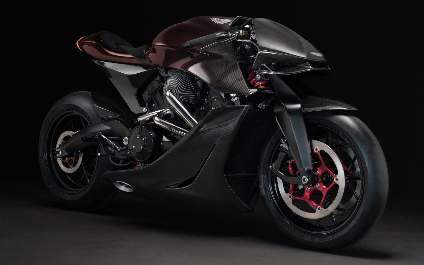 Aston Martin’s New 180-HP, Carbon Fiber Motorcycle Hits the Track