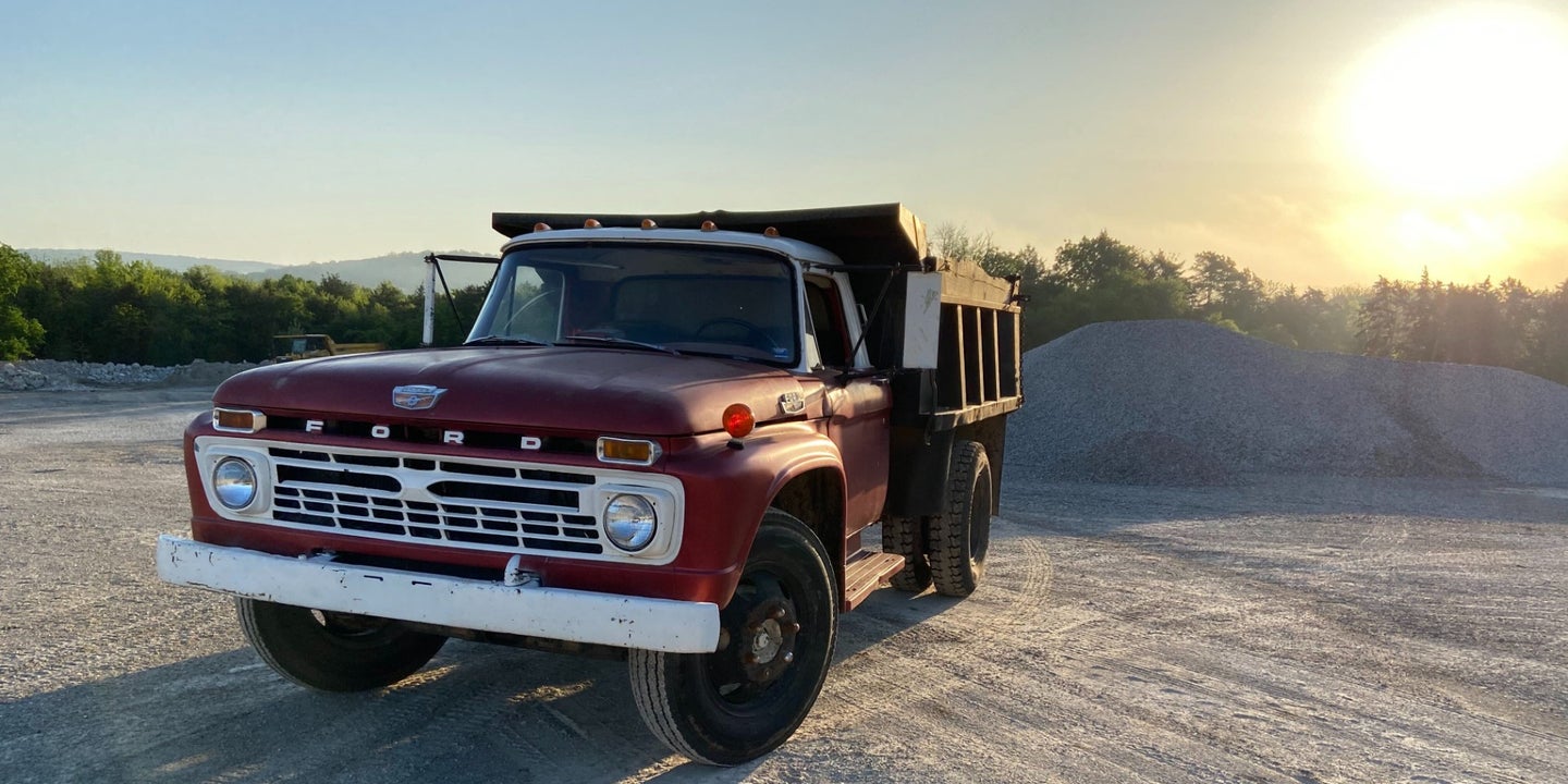 Professional Dump Trucking in a 55-Year-Old Ford F600 Is Full of Challenges