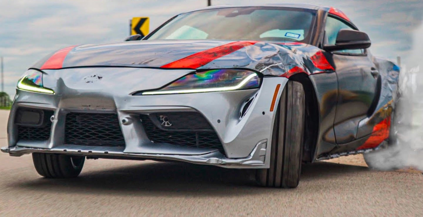 This Wrecked 2020 Toyota Supra Has Been Reborn for Track Days