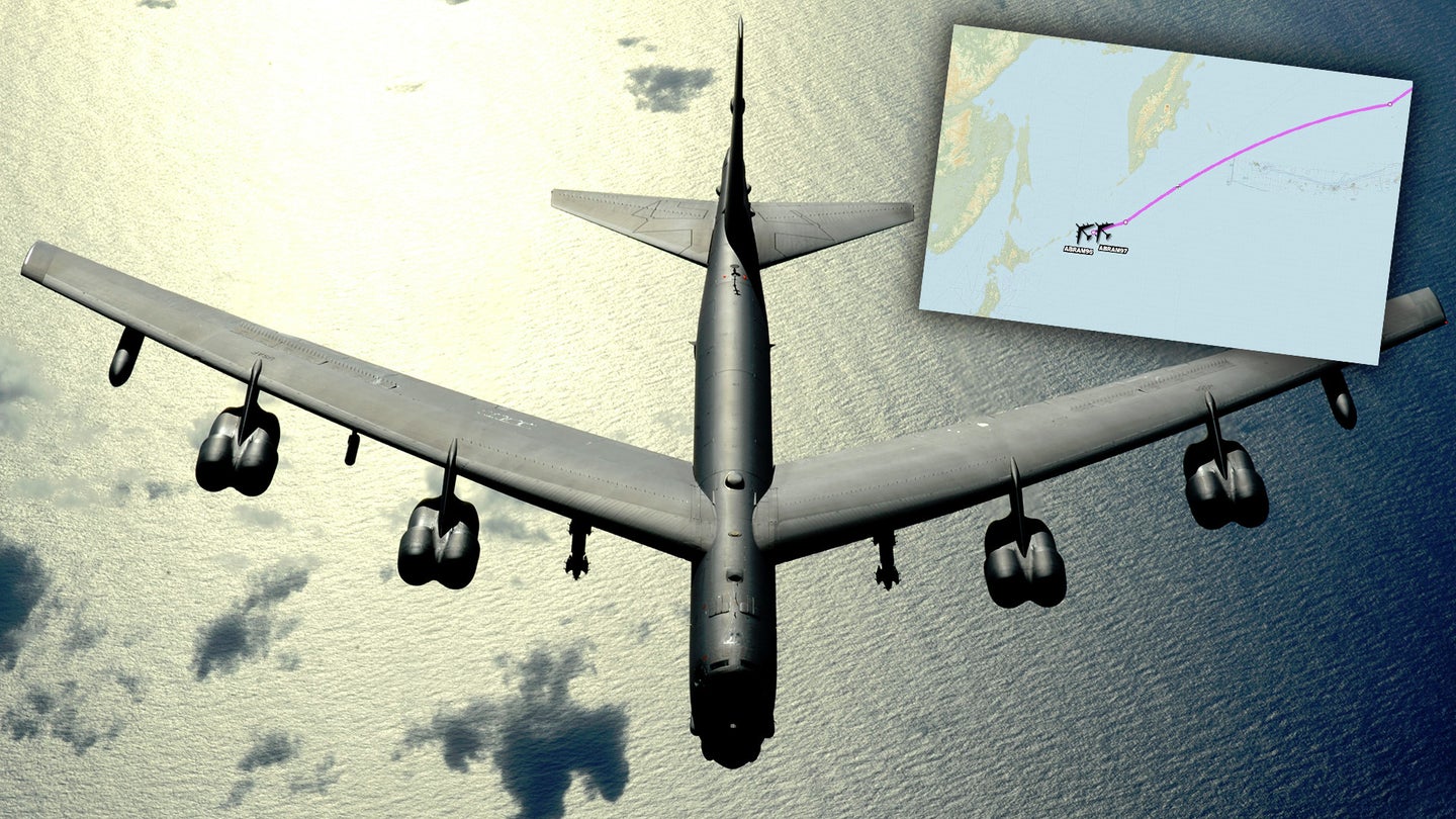 Russia Sent Three Types Of Fighters To Intercept B-52s Flying Rare Mission Into Sea Of Okhotsk (Updated)