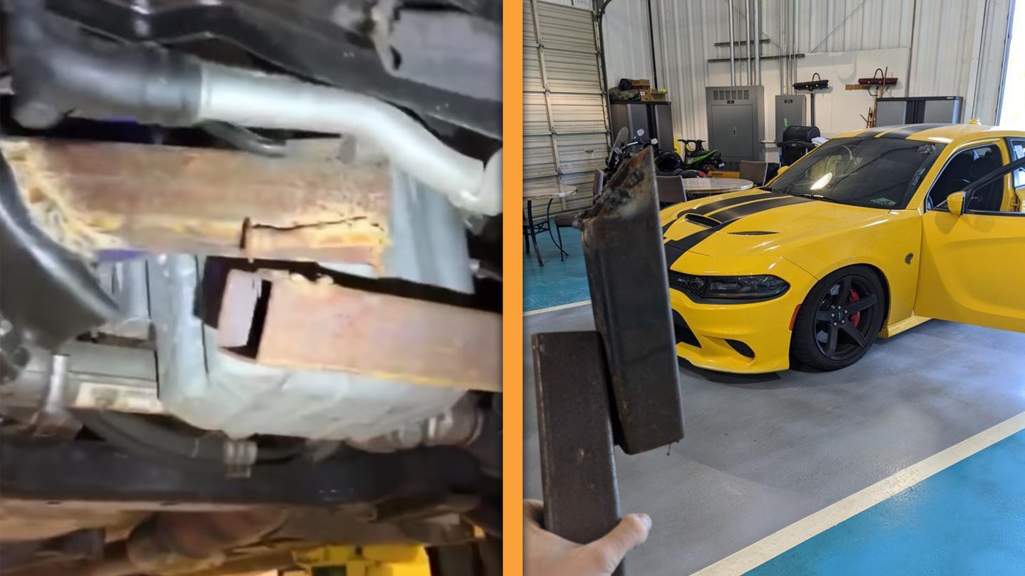 Here&#8217;s the Real Story of That Ludicrously Bad Dodge Charger Hellcat Frame Repair