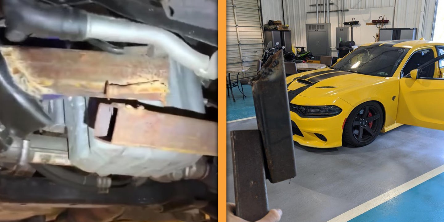 Here’s the Real Story of That Ludicrously Bad Dodge Charger Hellcat Frame Repair