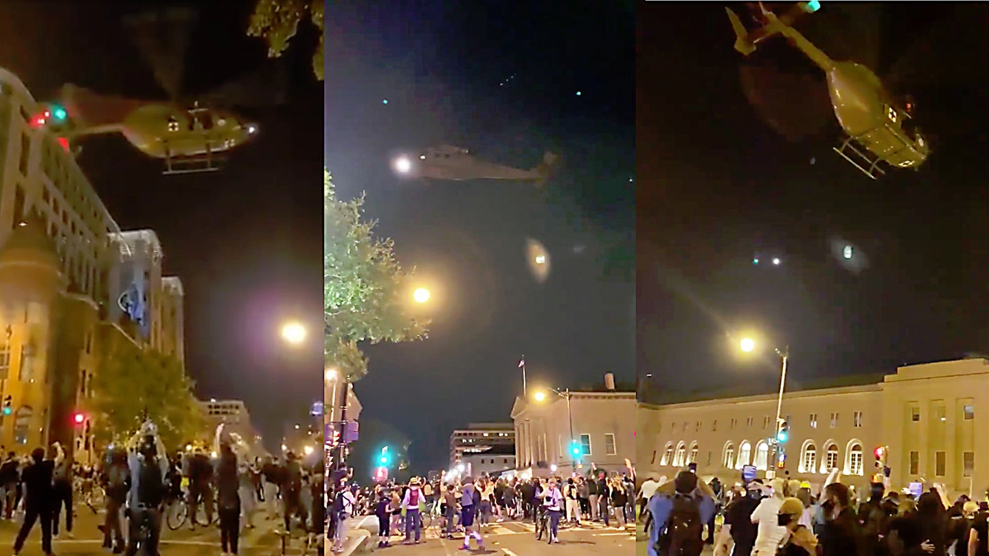 Military Helicopters Descend On Washington In Bizarre Very Low-Altitude Show Of Force (Updated)