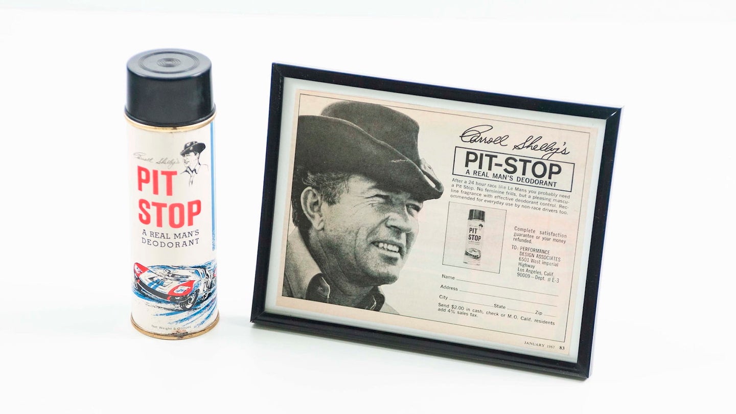 Of All Carroll Shelby&#8217;s Hustles, His Pit Stop Deodorant Is Our Favorite