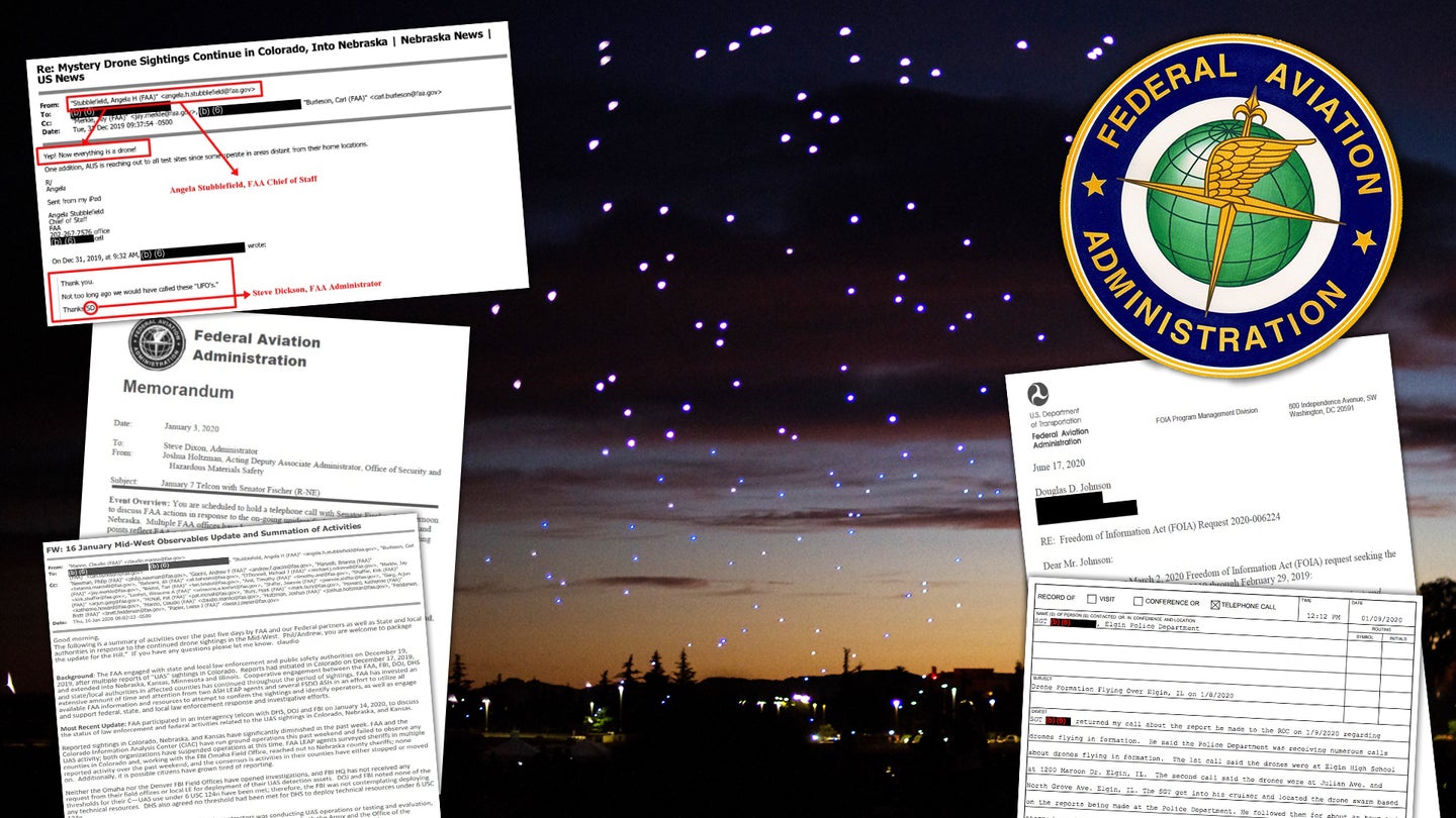 Newly Released FAA Documents Give Unprecedented Look Into Colorado Drone Swarm Mystery