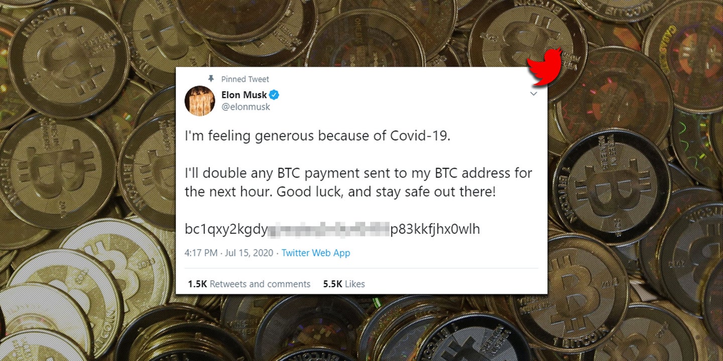 Elon Musk, Bill Gates, and Other Famous People Hacked in Gigantic Twitter Bitcoin Scheme
