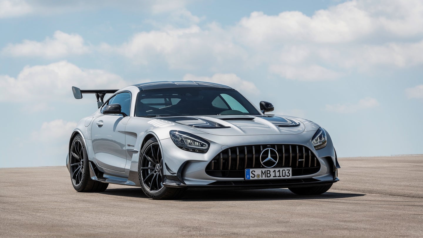 2021 Mercedes-AMG GT Black Series: A 720-HP, Flat-Plane Crank V8 Does All the Talking