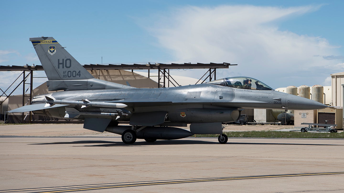Pilot Ejects From F-16 During Landing At Holloman Air Force Base In New Mexico