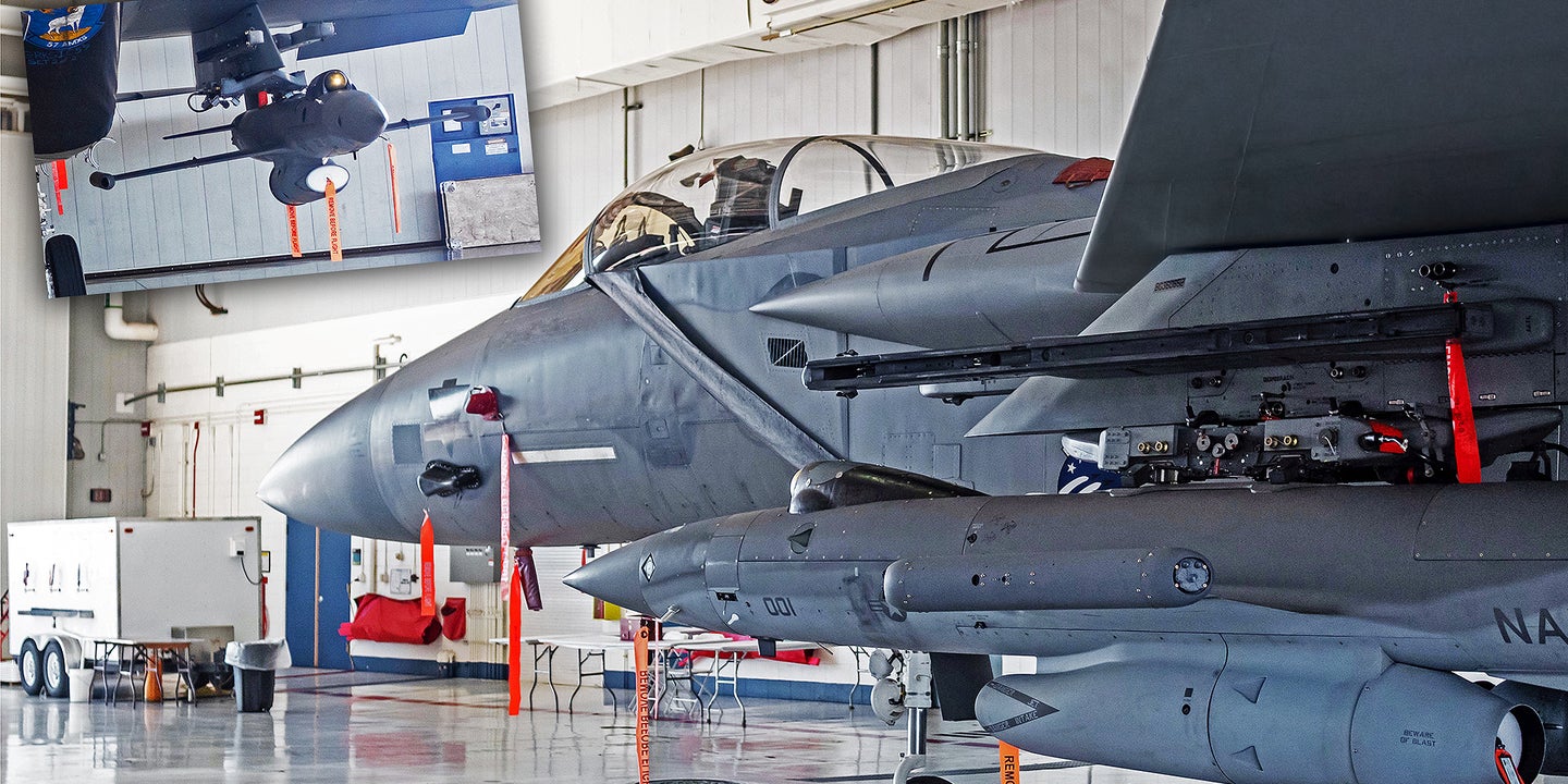 F-15 Eagle Seen Loaded With Loyal Wingman Drone For Previously Unknown Tests