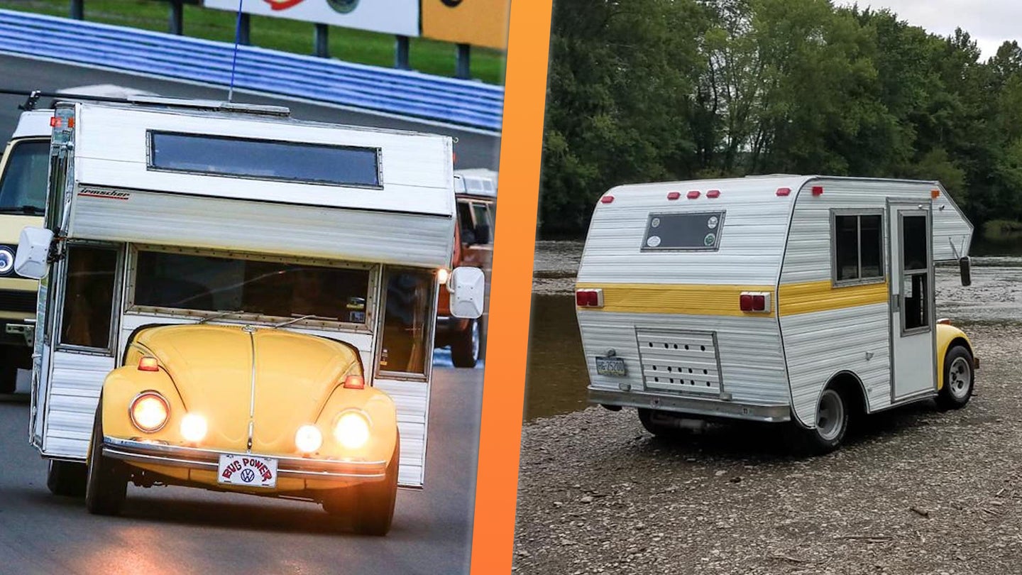 This VW Camper Beetle Is the ’70s Leisure Suit of RVs