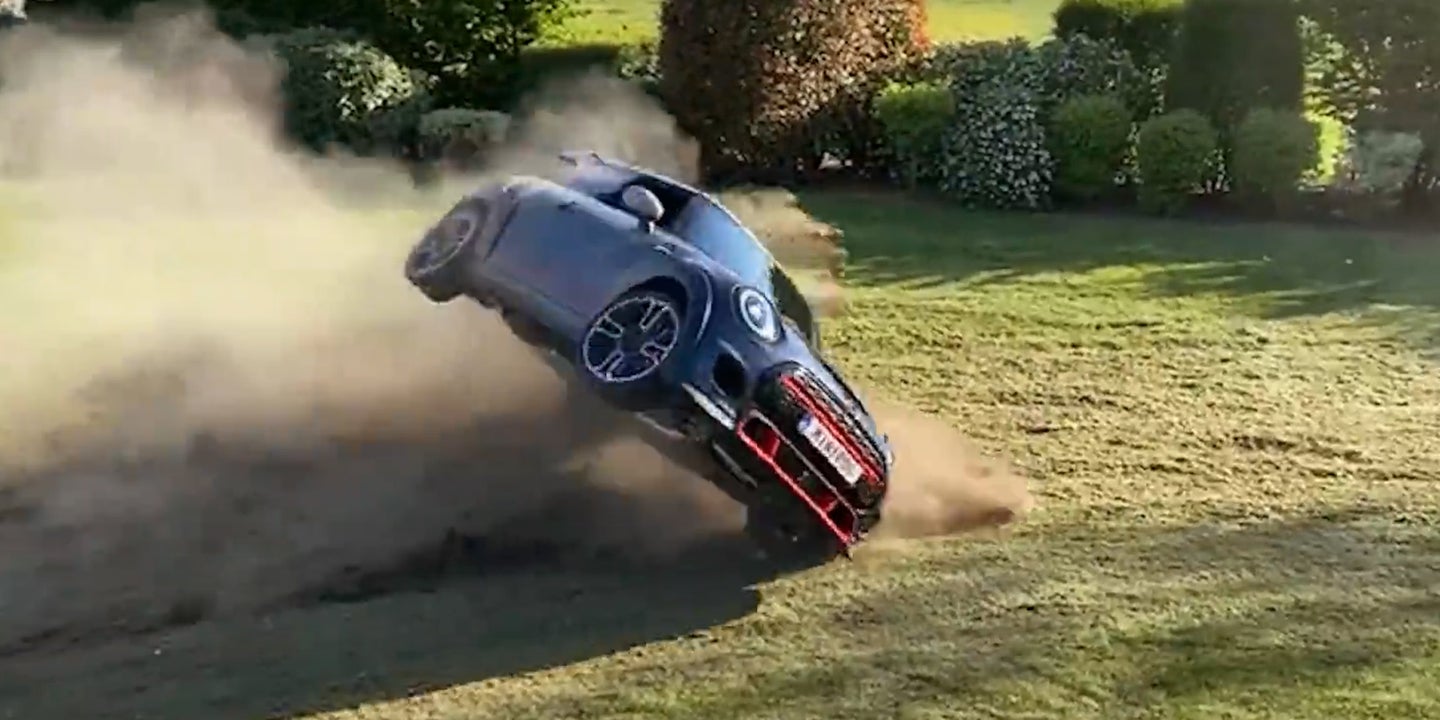 YouTuber Wrecks 2021 Mini John Cooper Works GP the Same Day it was Delivered, in His Own Backyard