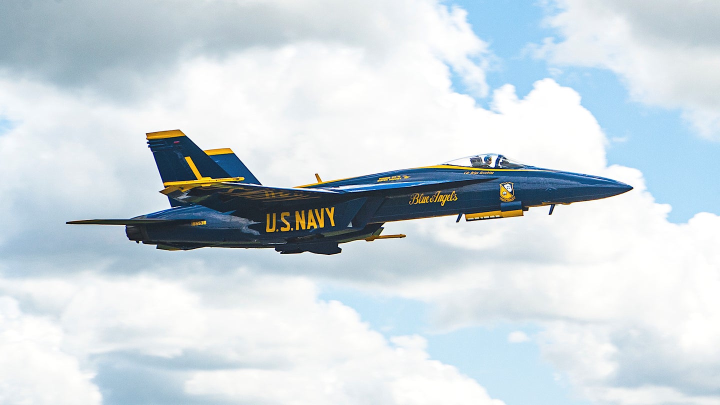 The Blue Angels Have Officially Received Their First F/A-18E Super Hornet