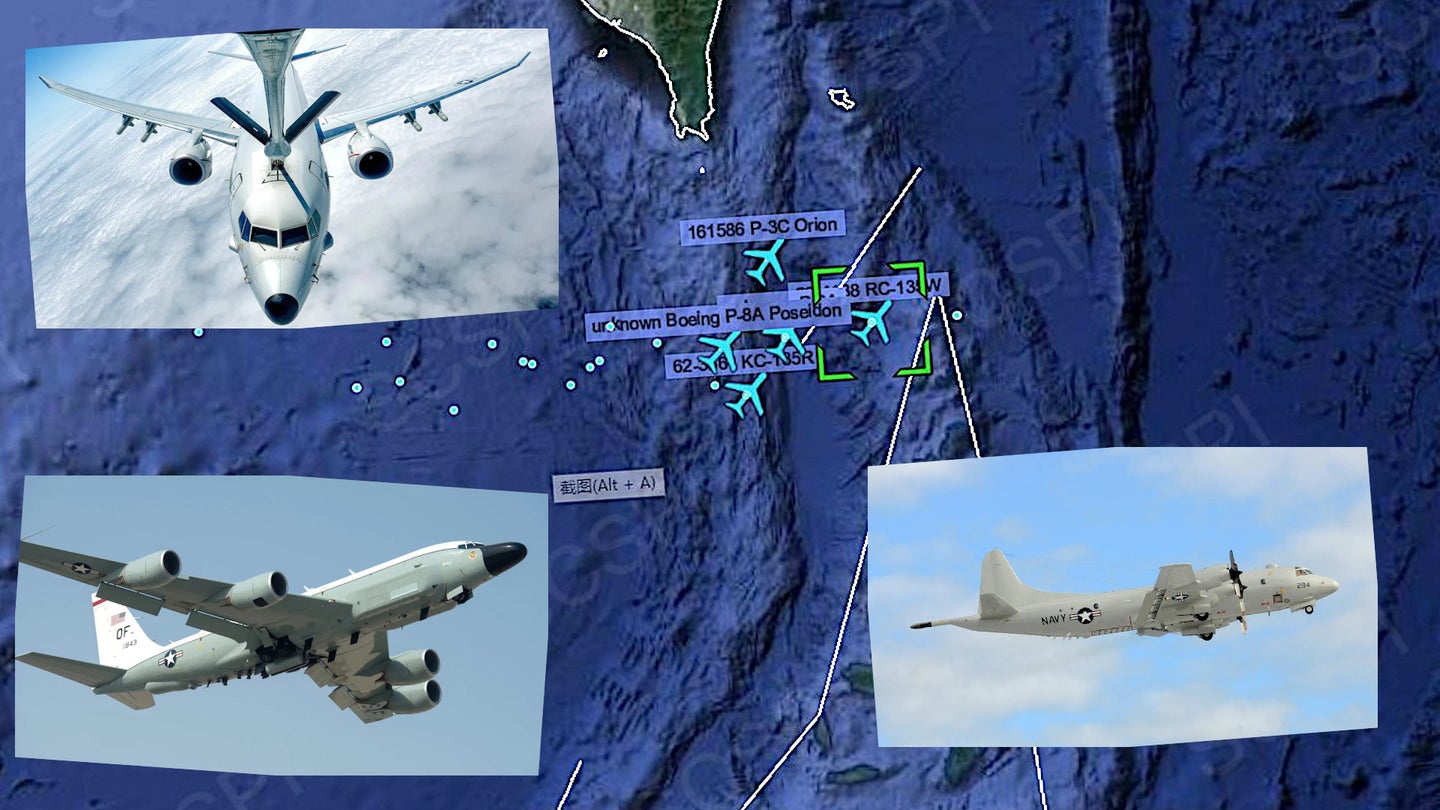 American Surveillance Aircraft Have Been Flooding Into The Airspace South Of Taiwan (Updated)