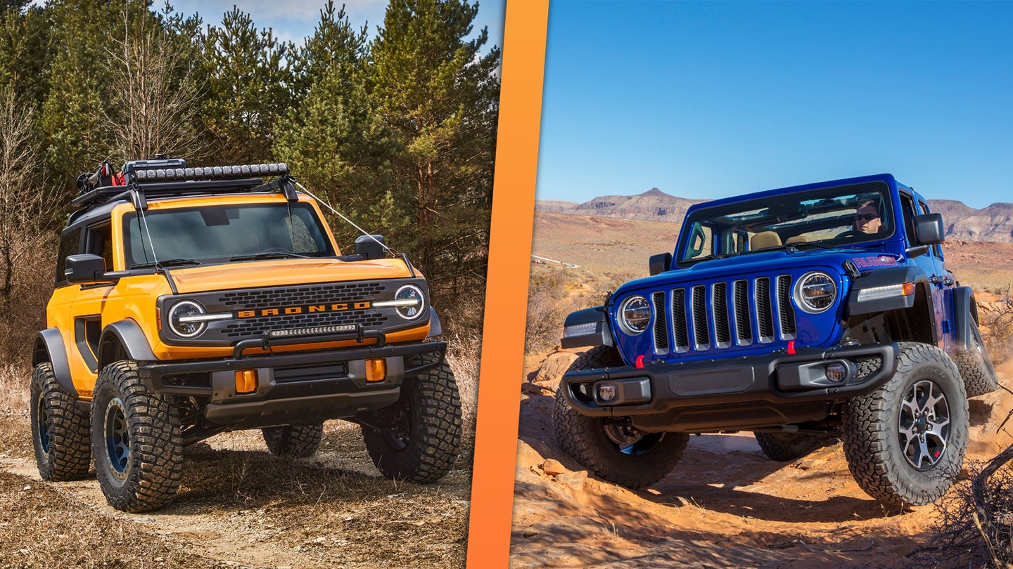 The 2021 Ford Bronco Badlands Compared to the Jeep Wrangler Rubicon