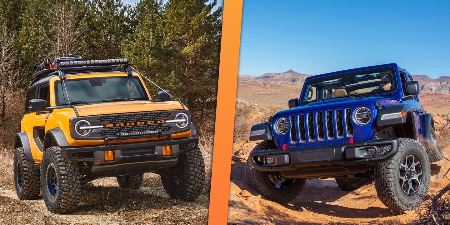 The 2021 Ford Bronco Badlands Compared to the Jeep Wrangler Rubicon