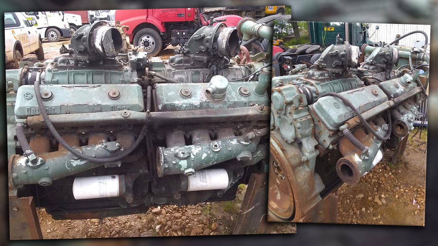 This 4,600-Pound, Two-Stroke Detroit Diesel V16 Is Perfect for Your Family Sedan
