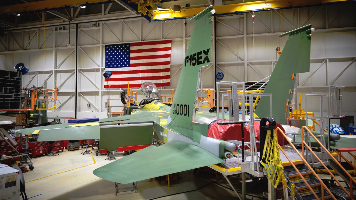 Here Is Our First Look At One Of Boeing&#8217;s New F-15EX Eagle Fighter Jets For The Air Force