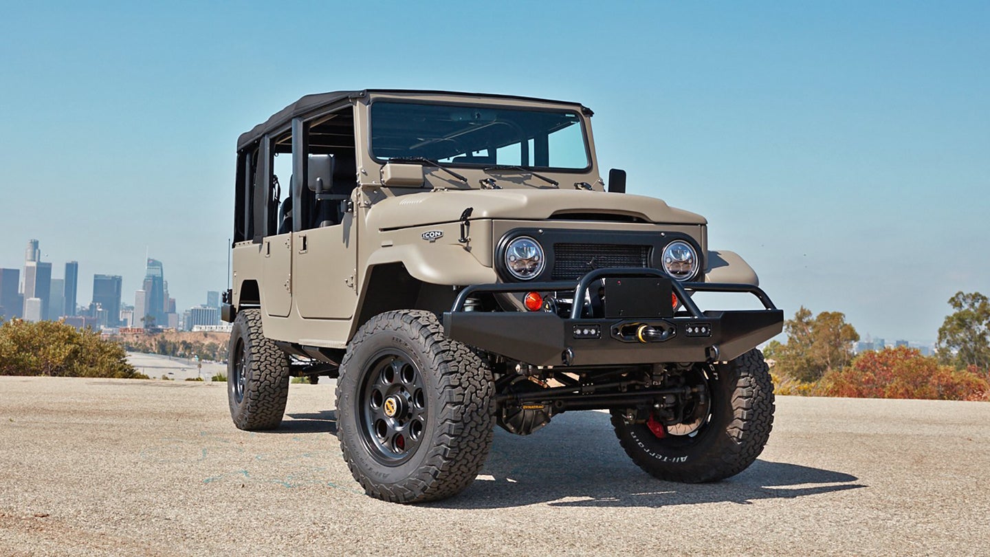The Only Way to Get a $220K Icon FJ44 Land Cruiser Sooner Than 2023 Is This Charity Giveaway