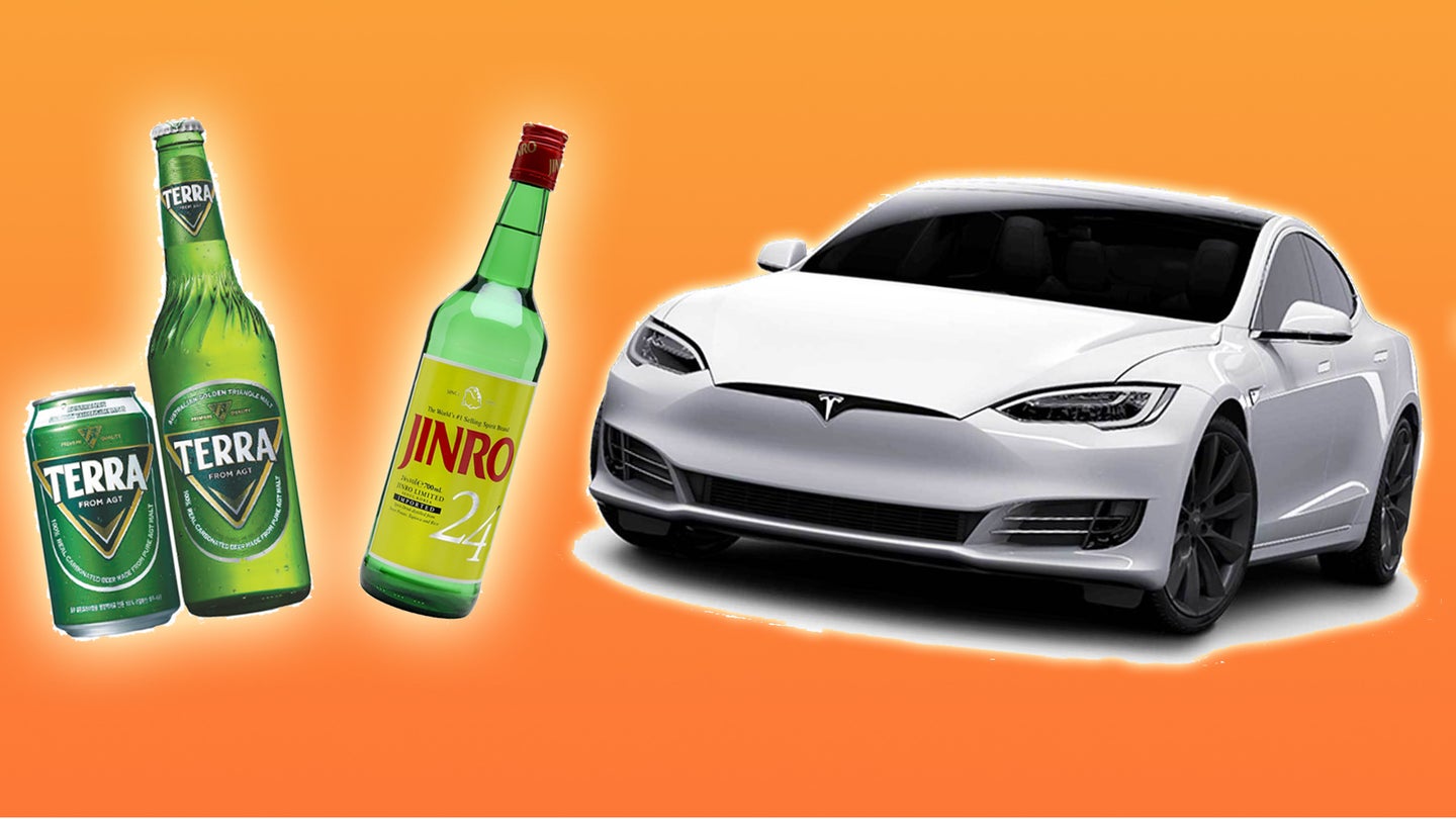 Korea’s Trendy ‘Tesla’ Cocktail Is as Risky as Falling Asleep With Autopilot On