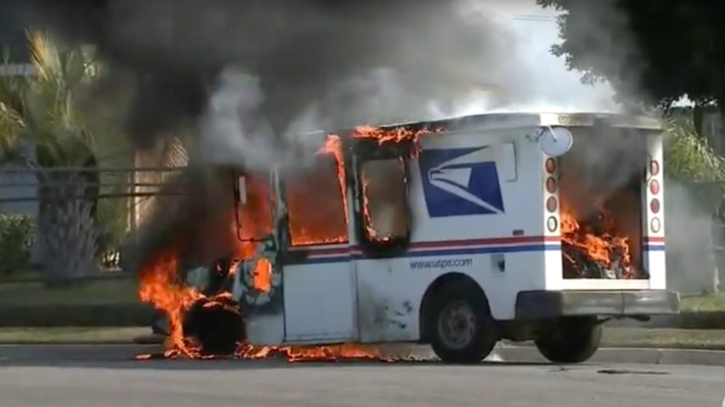 US Postal Service’s Aging Trucks Keep Catching Fire