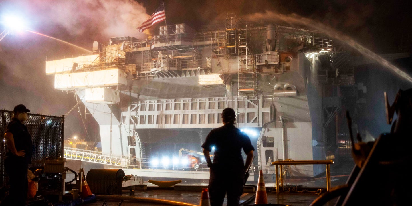 Navy Formally Accuses Sailor Of Starting The Fire That Destroyed The USS Bonhomme Richard