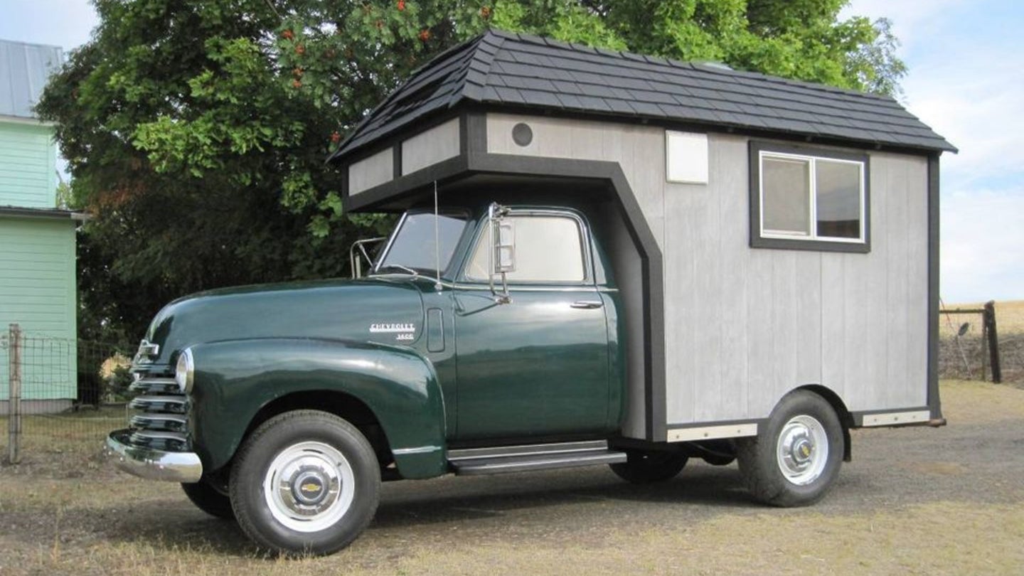 1950 Chevy Truck With Tiny Home Camper Is the Most American Way to Travel