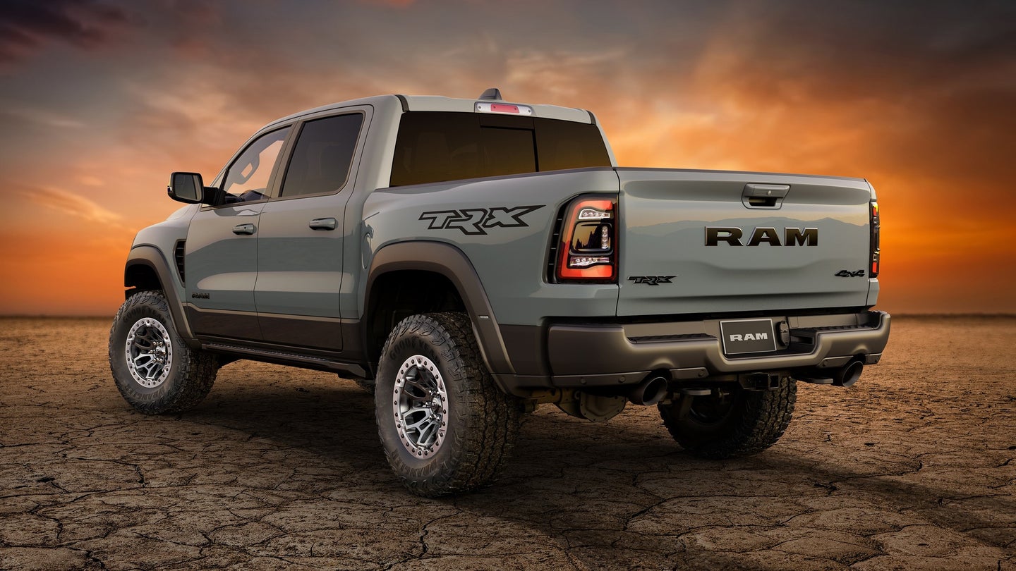 2021 Ram 1500 TRX Launch Edition rear 3/4