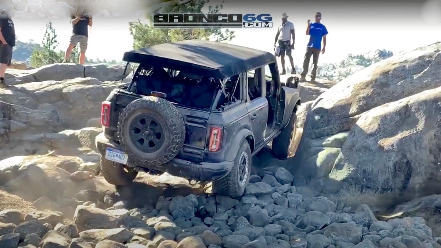 Ford Bronco Test Mules Invade Jeep's Favorite Playgrounds | The Drive