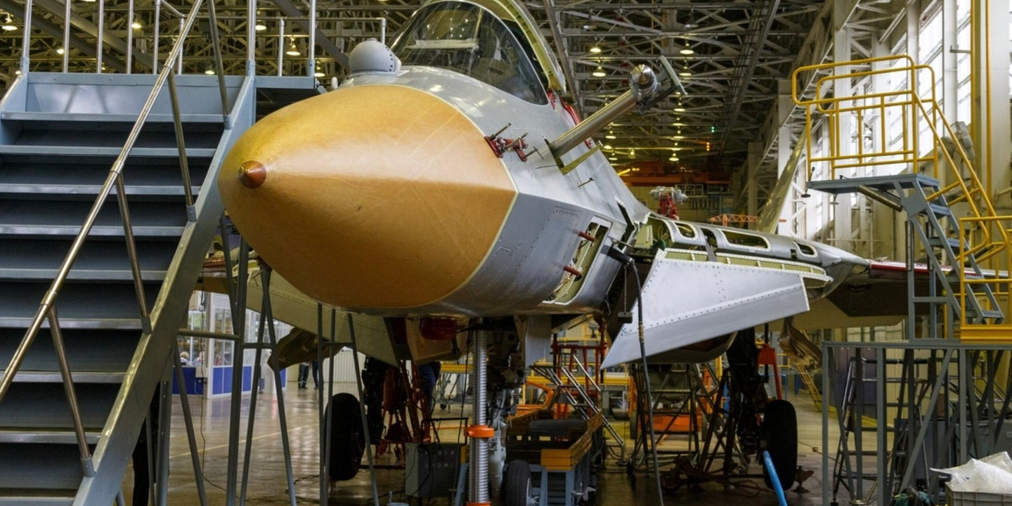 Check Out These Images Of Russia&#8217;s Second Su-57 Felon Fighter Under Construction