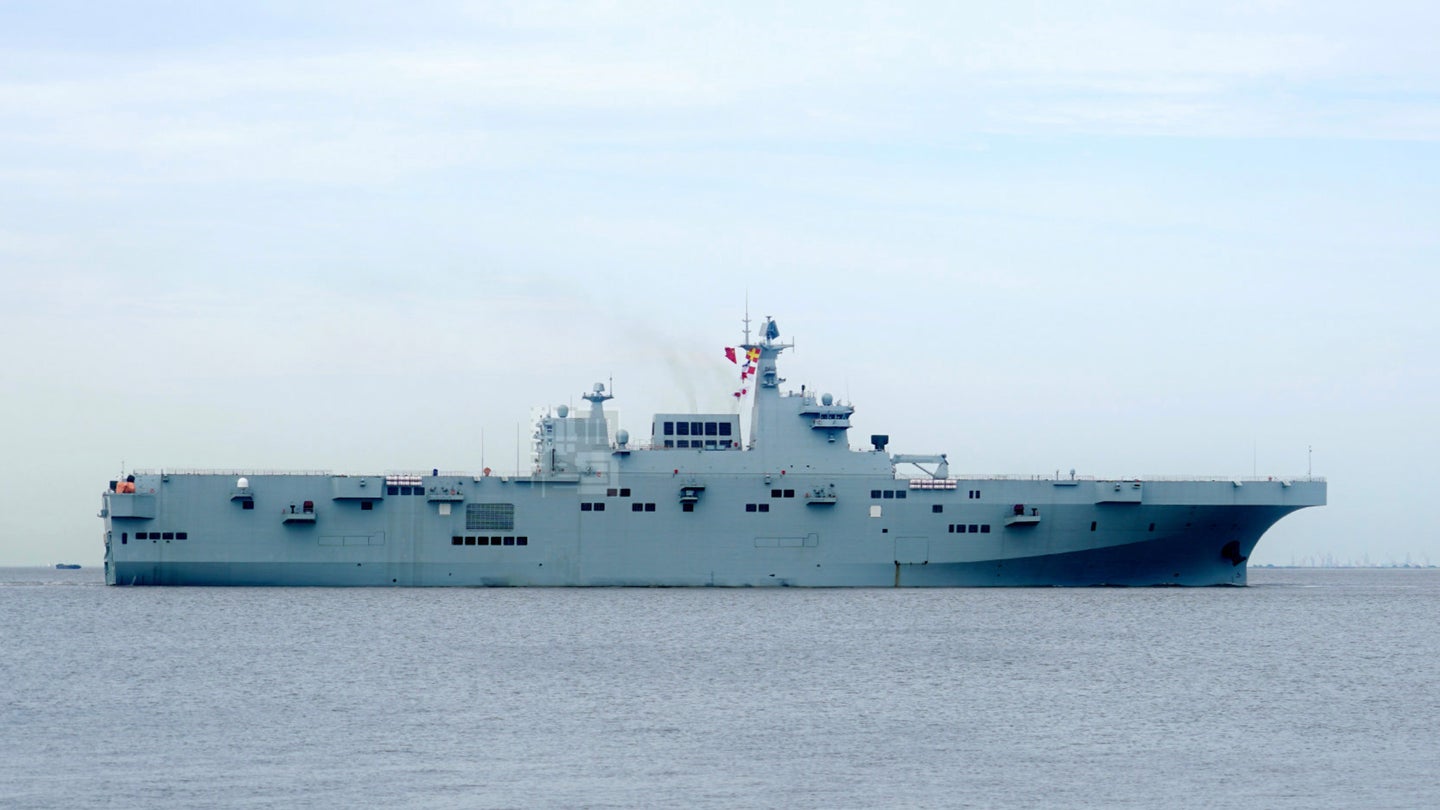 China&#8217;s Big New Amphibious Assault Ship Just Went To Sea For The First Time