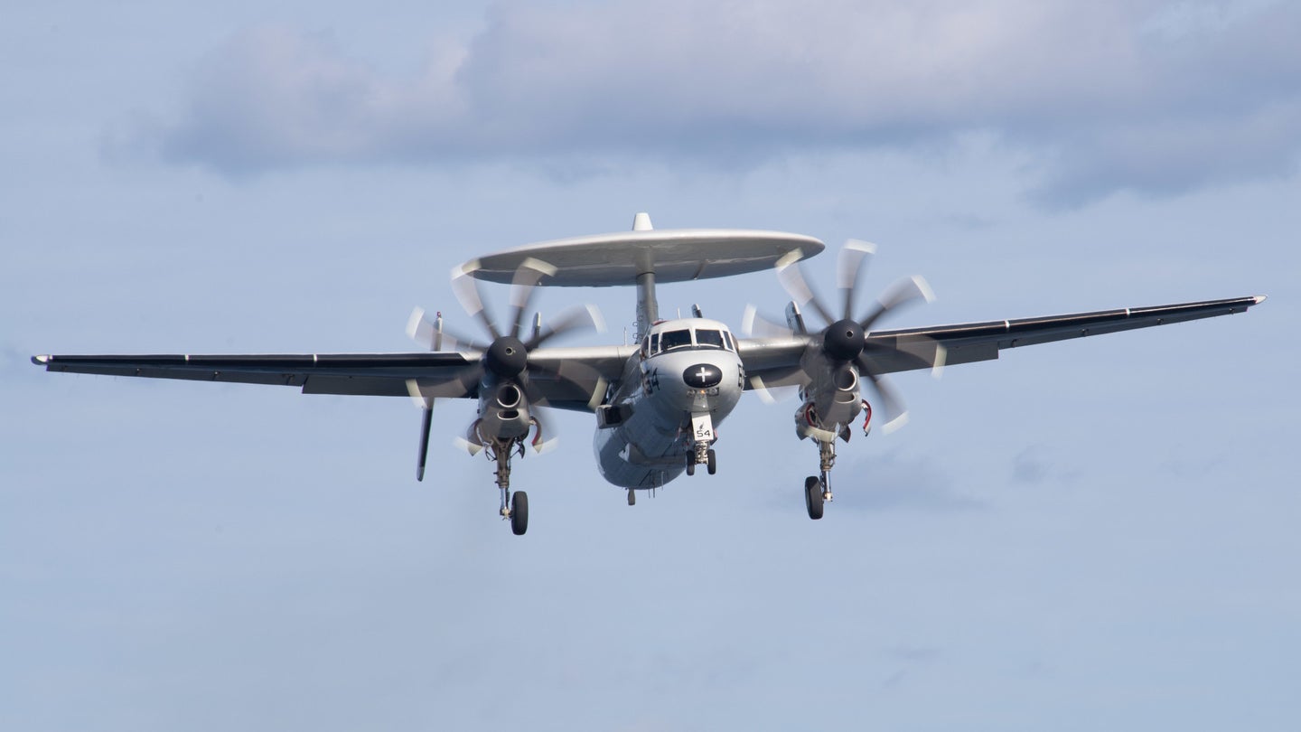 Navy E-2C Hawkeye Airborne Early Warning Radar Plane Crashes and Burns In Virginia (Updated)