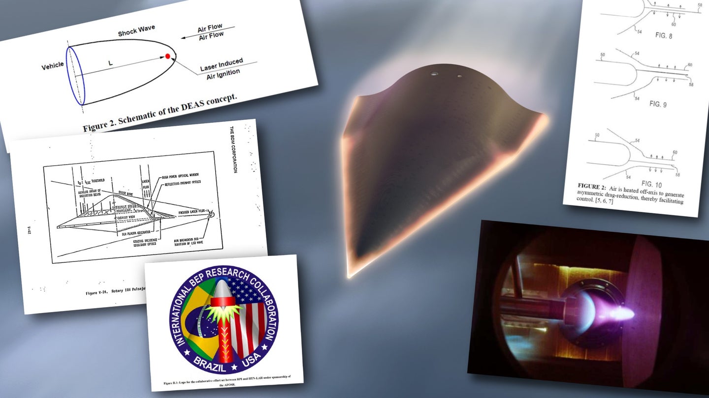 Blasting The Air In Front Of Hypersonic Vehicles With Lasers Could Unlock Unprecedented Speeds
