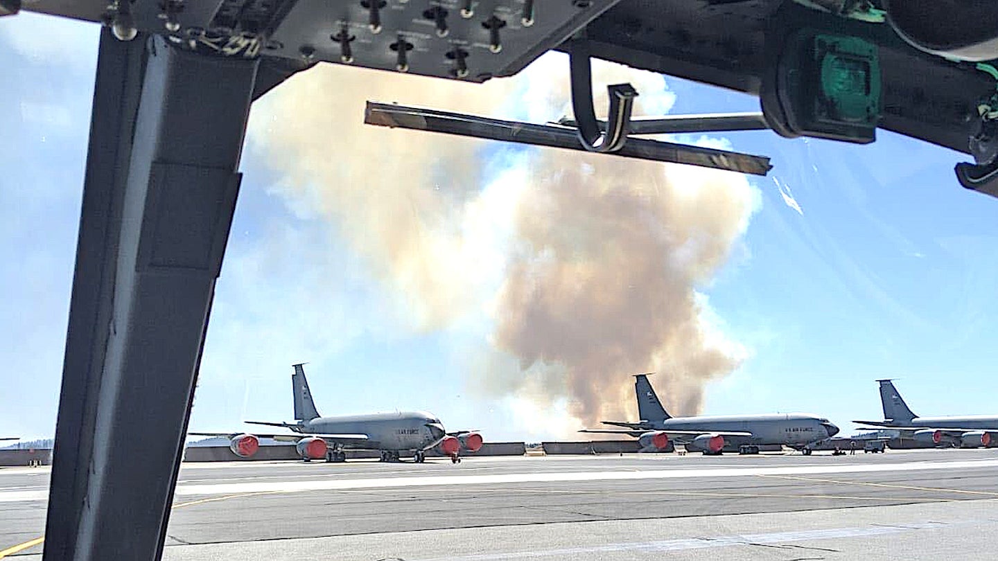 Wildfire Has Spread Onto Fairchild Air Force Base (Updated)