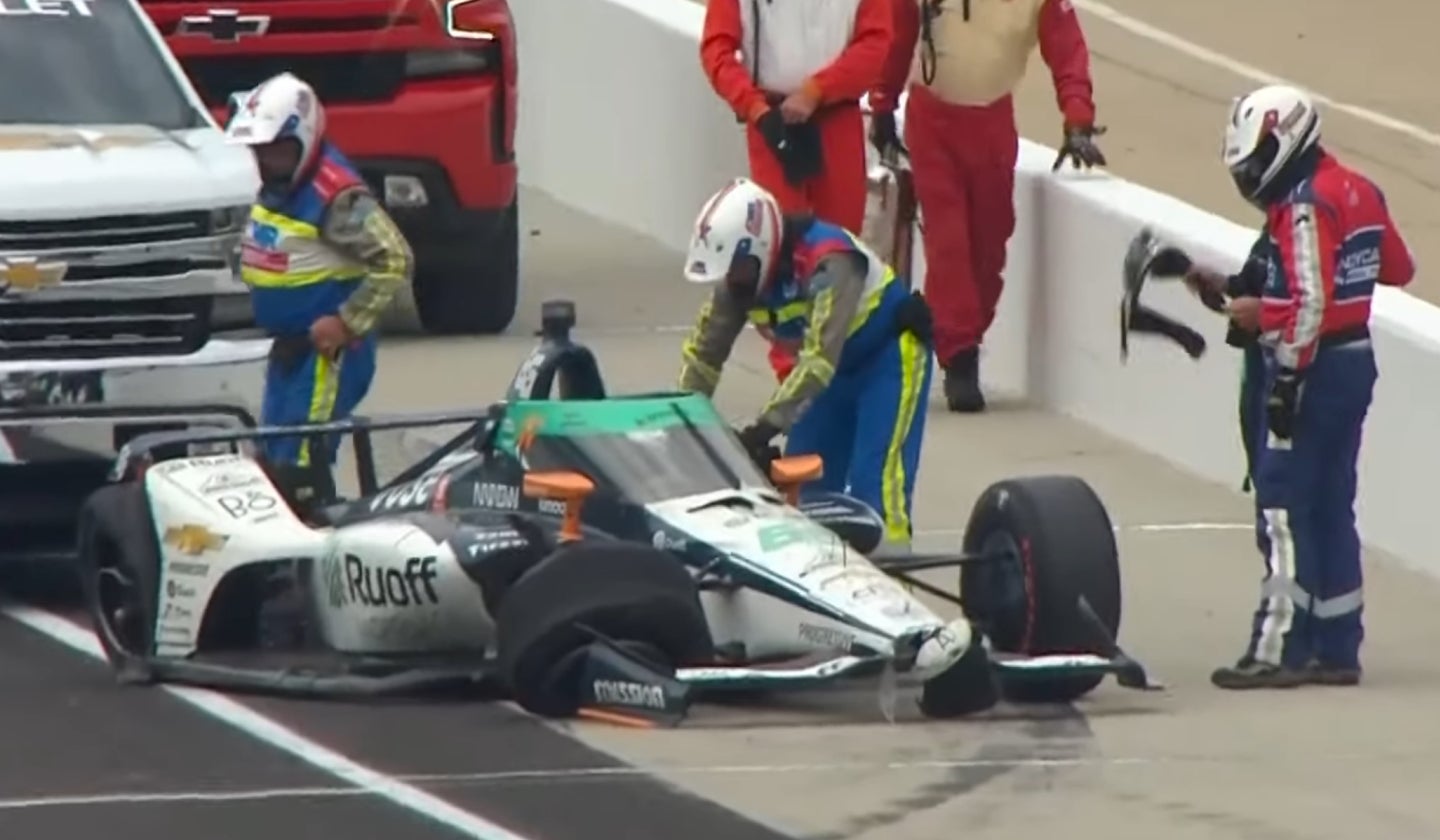 Fernando Alonso Is This Year’s First Indy 500 Practice Crash
