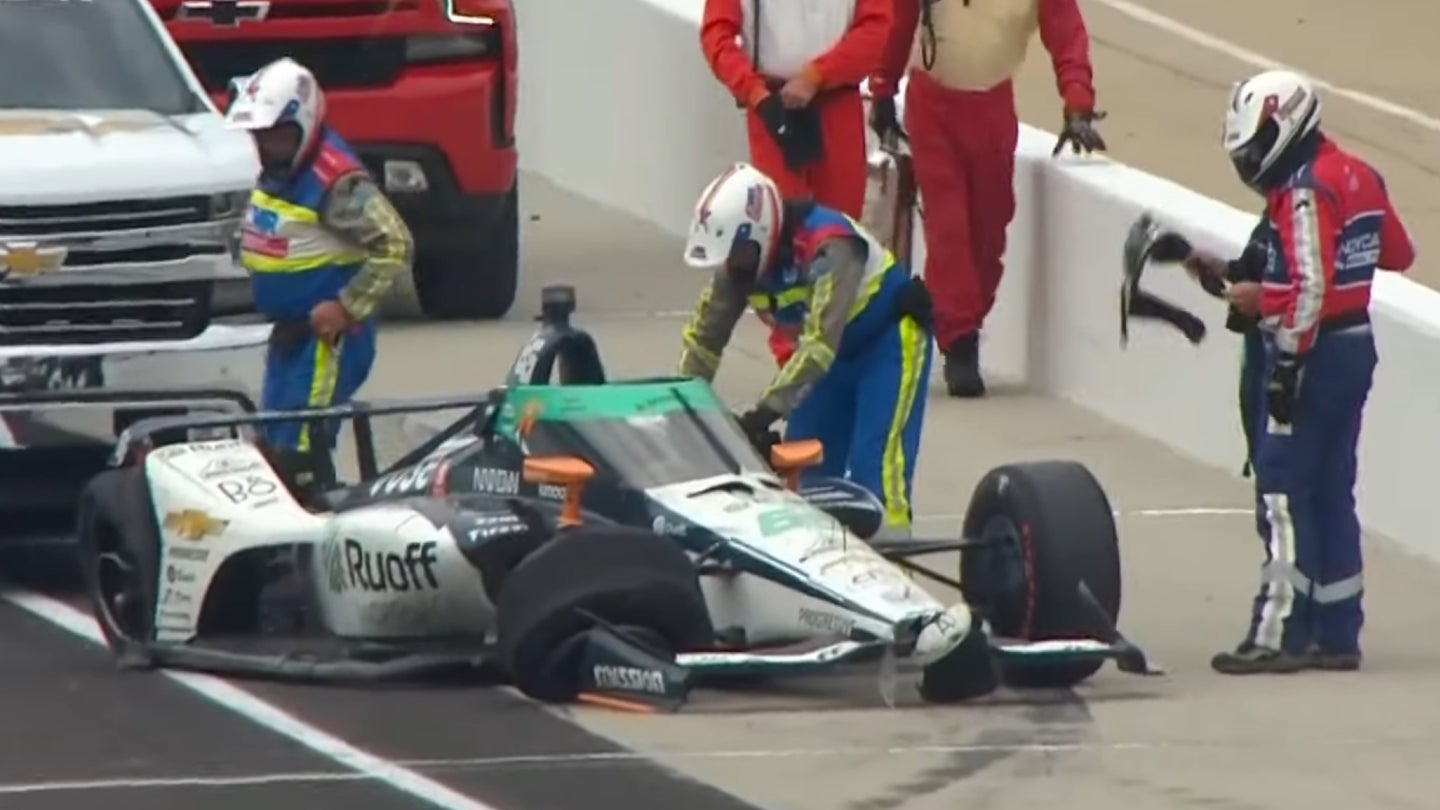 Fernando Alonso Is This Year’s First Indy 500 Practice Crash