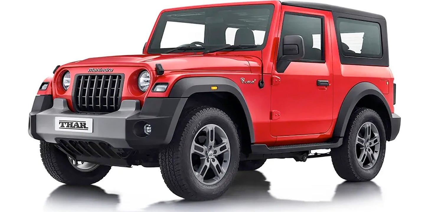 The Mahindra Thar Is India’s New Totally Not a Jeep Wrangler