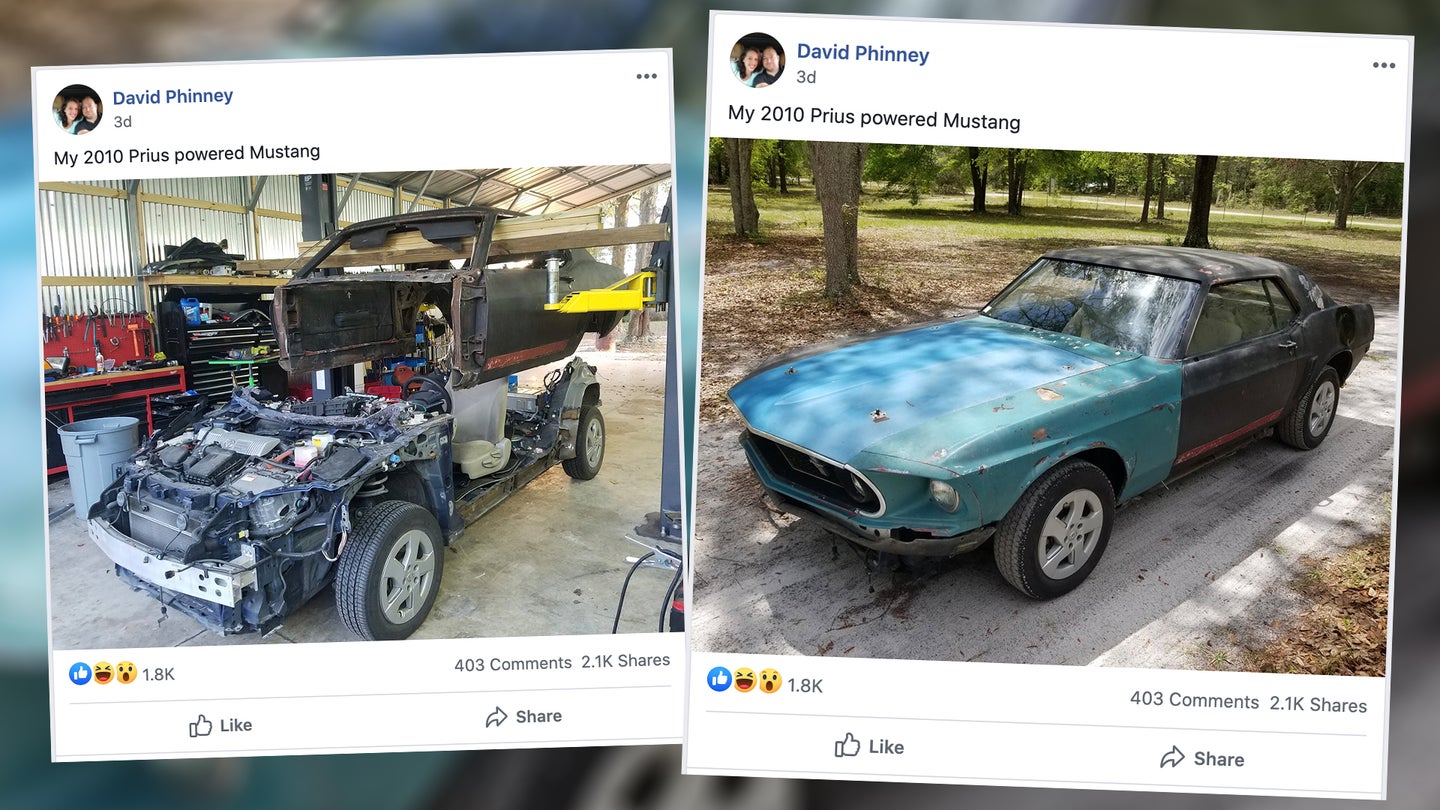 This 1969 Ford Mustang Is Actually a Toyota Prius Underneath