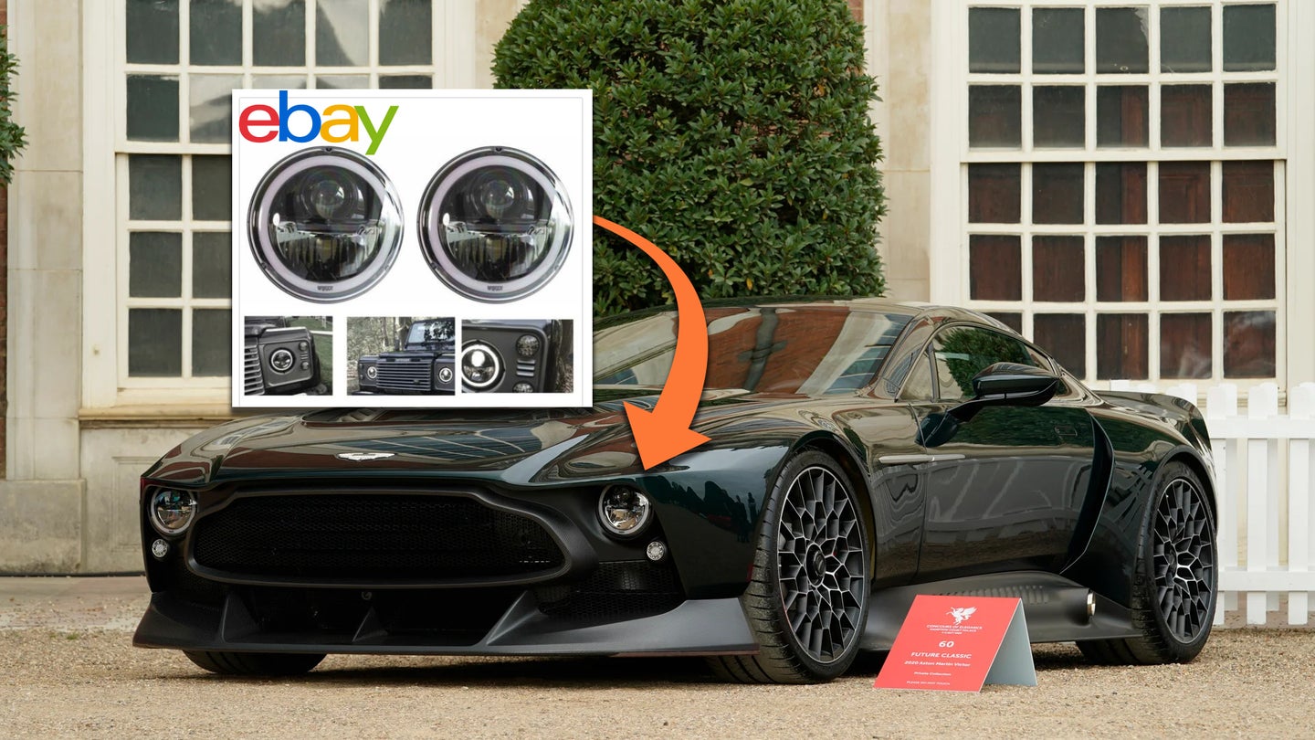 You Can Buy the One-Off $2.7 Million Aston Martin Victor&#8217;s Headlights on eBay