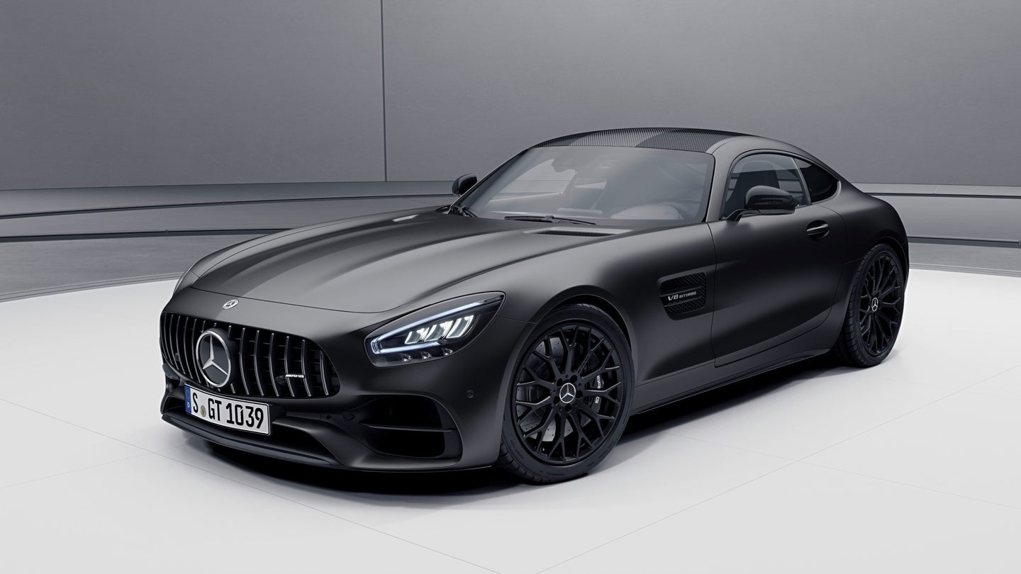 The 2021 Mercedes-AMG GT Gets 523 Horsepower and a Blacked-Out &#8216;Stealth Edition&#8217;