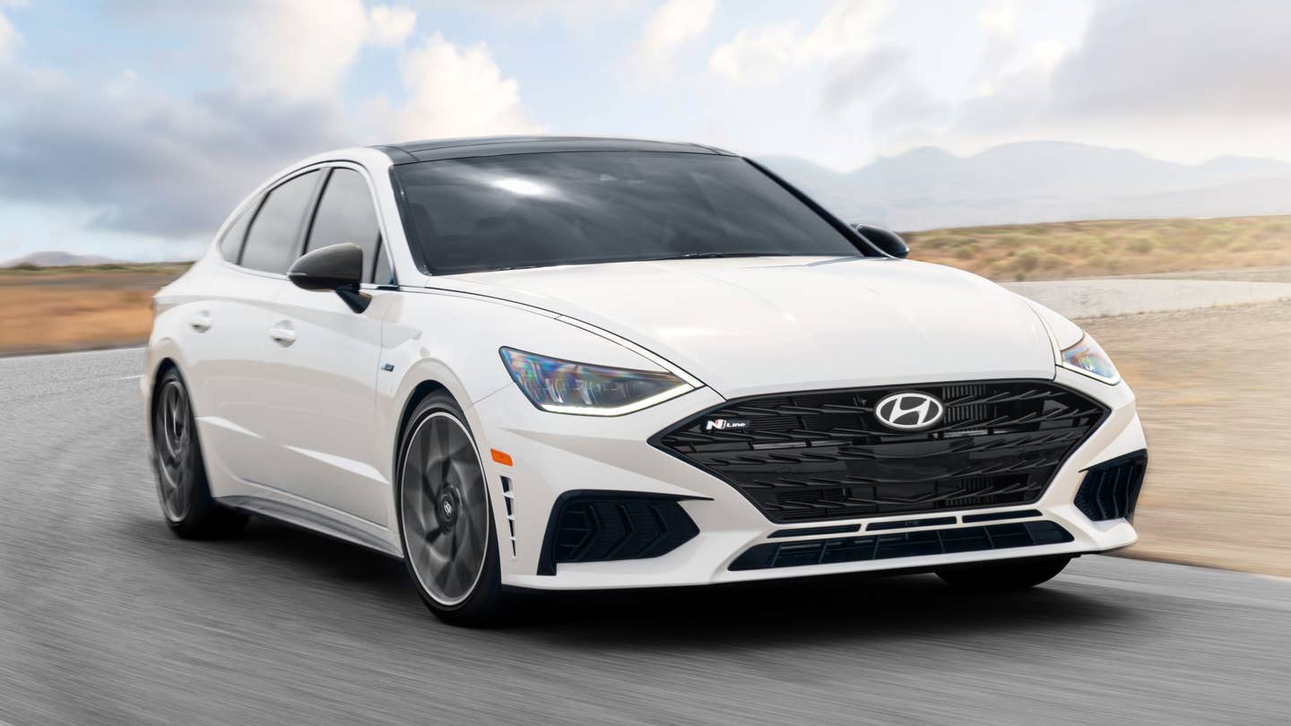 The 2021 Hyundai Sonata N Line Shows Off Its Faster Look  The Drive