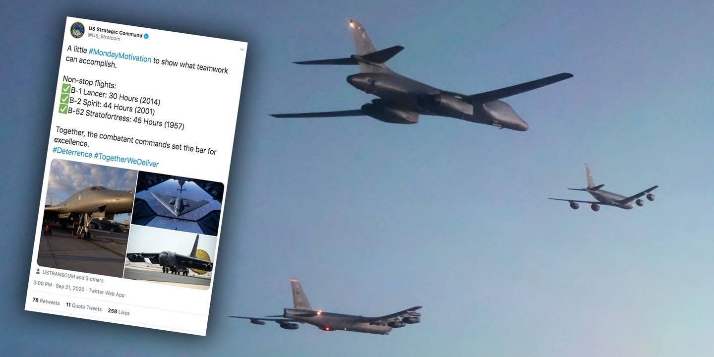 U.S. Strategic Command Tweet Throws Shade On Russia’s Long-Range Bomber Mission