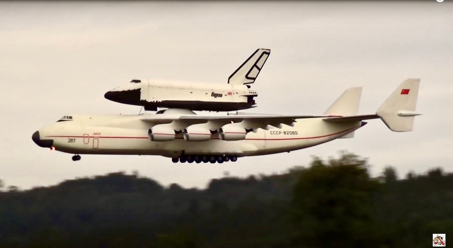 Watch a Giant RC Plane Launch a Flying Soviet Space Shuttle Mid-Air