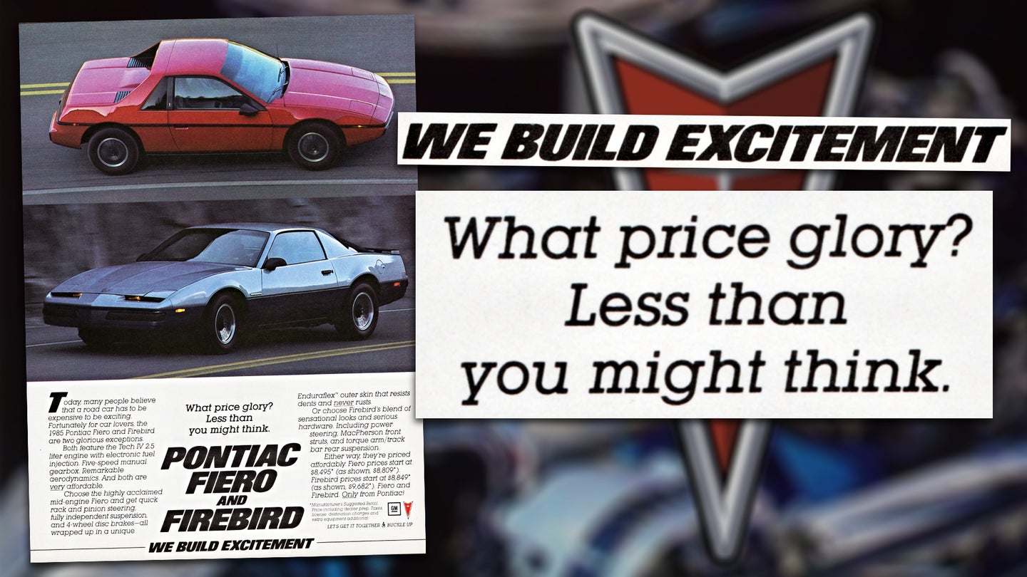 Ad of the Week: When Pontiac Pushed a Pair of ‘Economic’ Supercar Wannabes